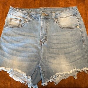 Women’s Born Primitive Light Blue Frayed Jean Shorts